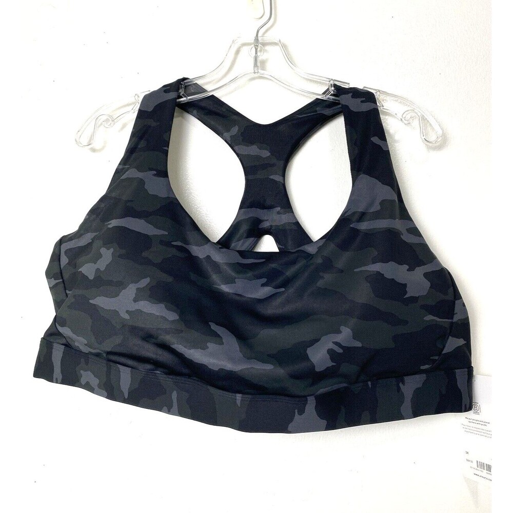 Athleta Sport Bra Size 3X Ultimate Printed Bra D-DD Camo Workout Gym Athletic